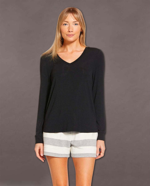 Shannon Long Sleeve Top Black - miamidrugpossession