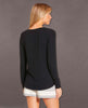 Shannon Long Sleeve Top Black - miamidrugpossession