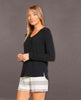 Shannon Long Sleeve Top Black - miamidrugpossession