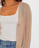 Sheer Cardi Dark Sand - miamidrugpossession