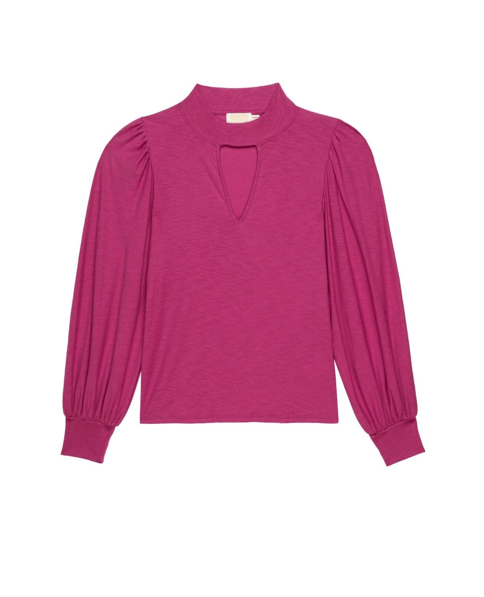 Shelby Cut Out Tee Miss Magenta - miamidrugpossession