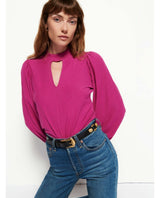 Shelby Cut Out Tee Miss Magenta - clearpathherbicide