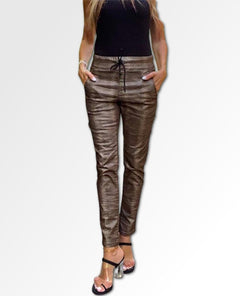 Shely Flog Pant Bronze Snake - miamidrugpossession