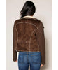 Sherpa Moto Jacket Brown - miamidrugpossession