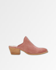 Shiloh Mules in Blush Suede - PINK ARROWS