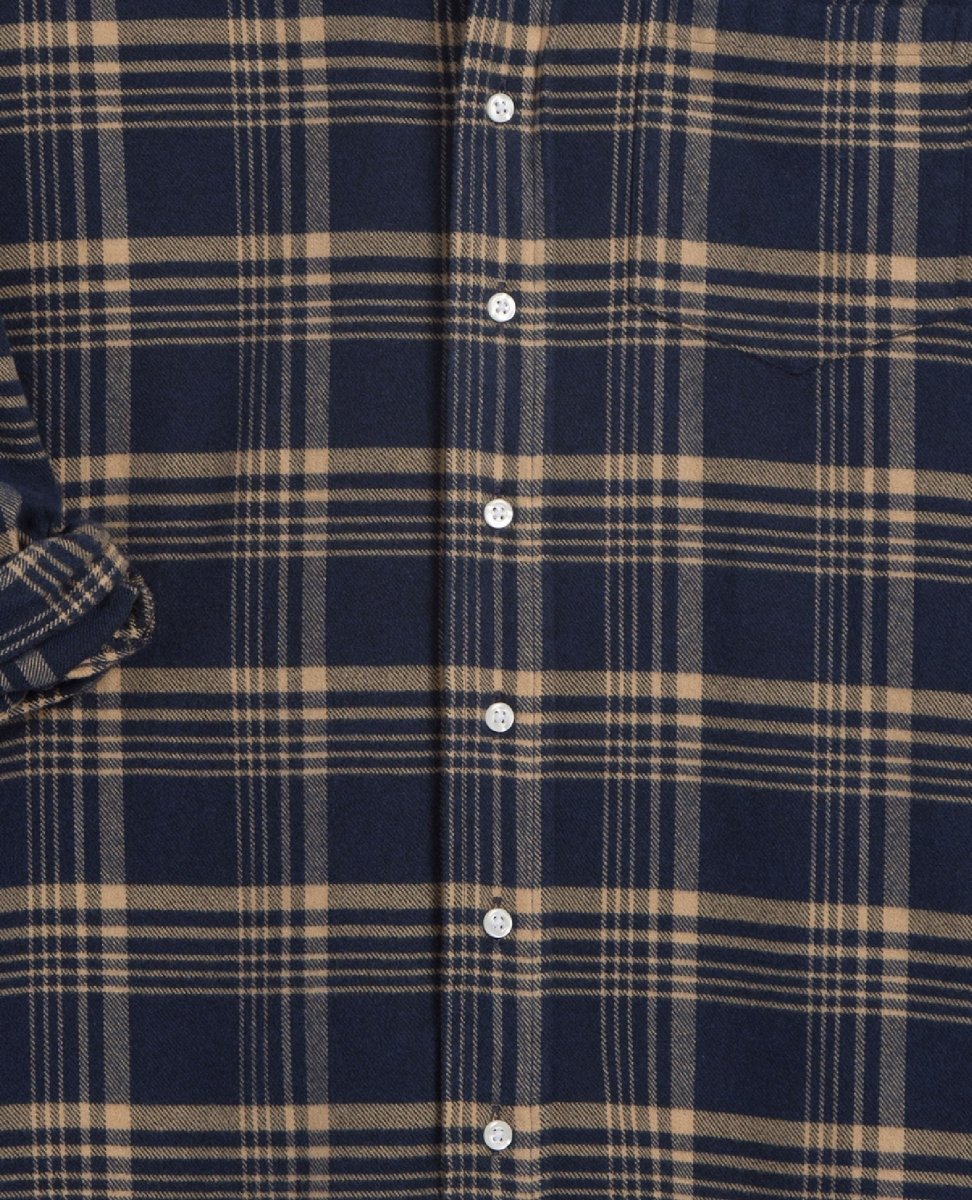 Shirley Oversized Navy & Brown Plaid - clearpathherbicide