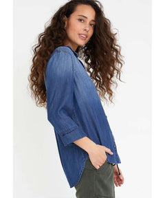 Shirt Tail Button Down Dark Ombre - clearpathherbicide