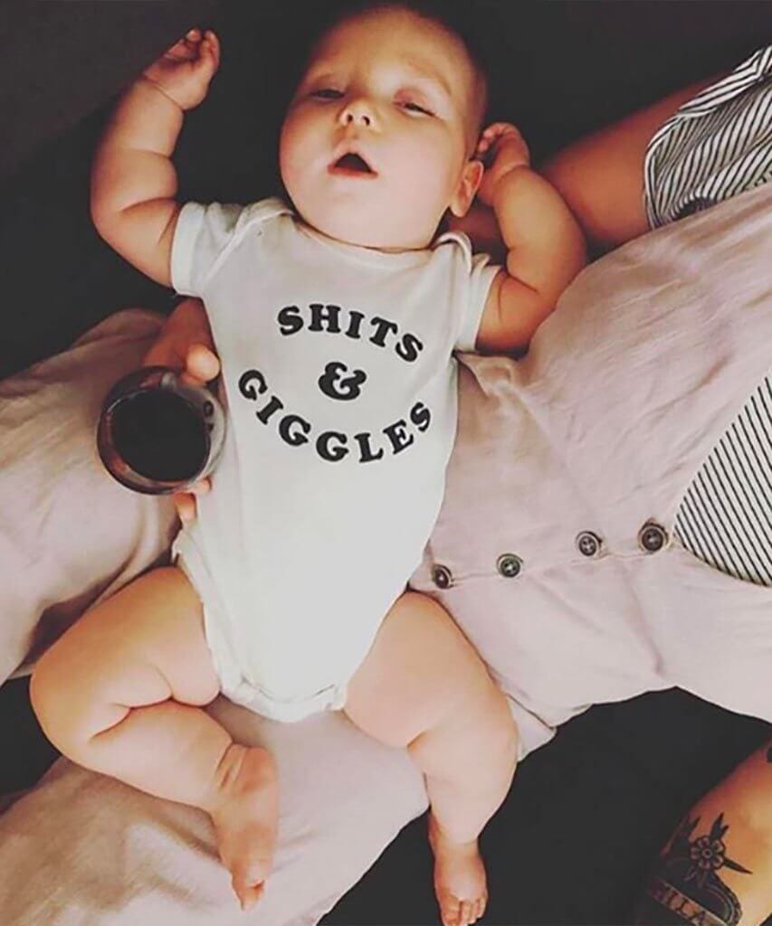 'SHITS & GIGGLES' Onesie - miamidrugpossession