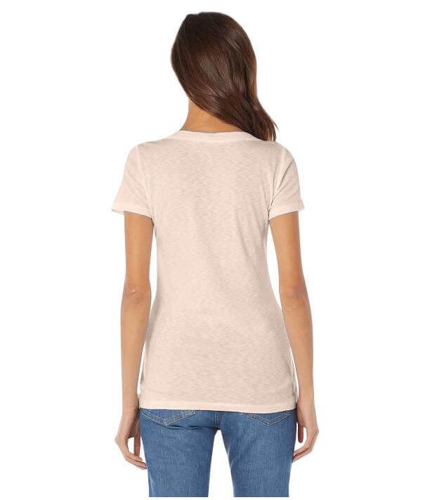 Short Sleeve V - Neck Tee, Whisper - miamidrugpossession