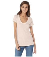 Short Sleeve V - Neck Tee, Whisper - miamidrugpossession