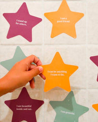 Shower Affirmation Cards Kids - PINK ARROWS