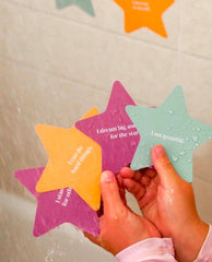 Shower Affirmation Cards Kids - PINK ARROWS