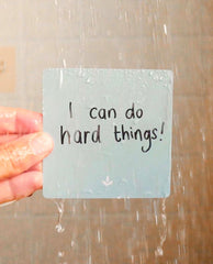 Shower Affirmation Cards Note to Self - PINK ARROWS