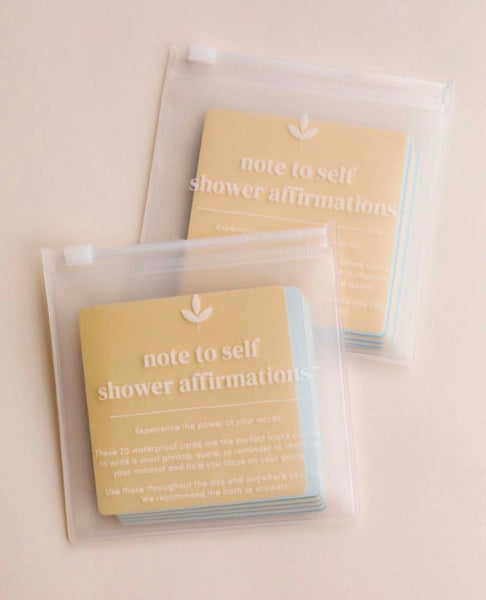 Shower Affirmation Cards Note to Self - clearpathherbicide