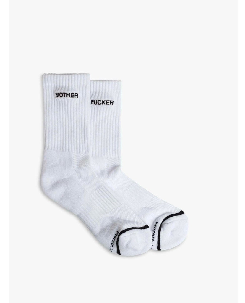 Side Mother Fucker Sock White - miamidrugpossession