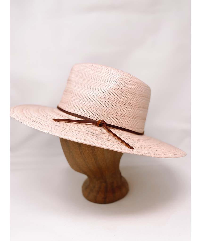 Sidney Straw Fedora Rose - PINK ARROWS