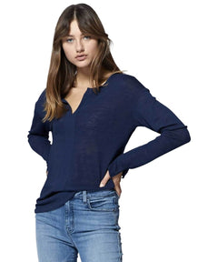 Sienna Mix Top, Essential Blue - miamidrugpossession