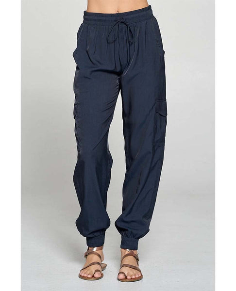 Silky Jogger Pant Navy - clearpathherbicide