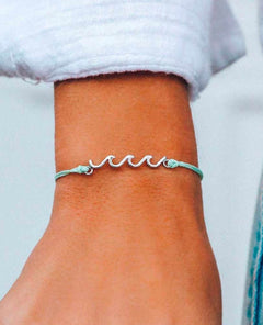 Silver Delicate Wave Bracelet - clearpathherbicide