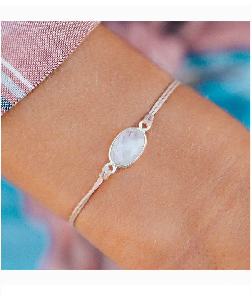 Silver Moonstone Bracelet - miamidrugpossession