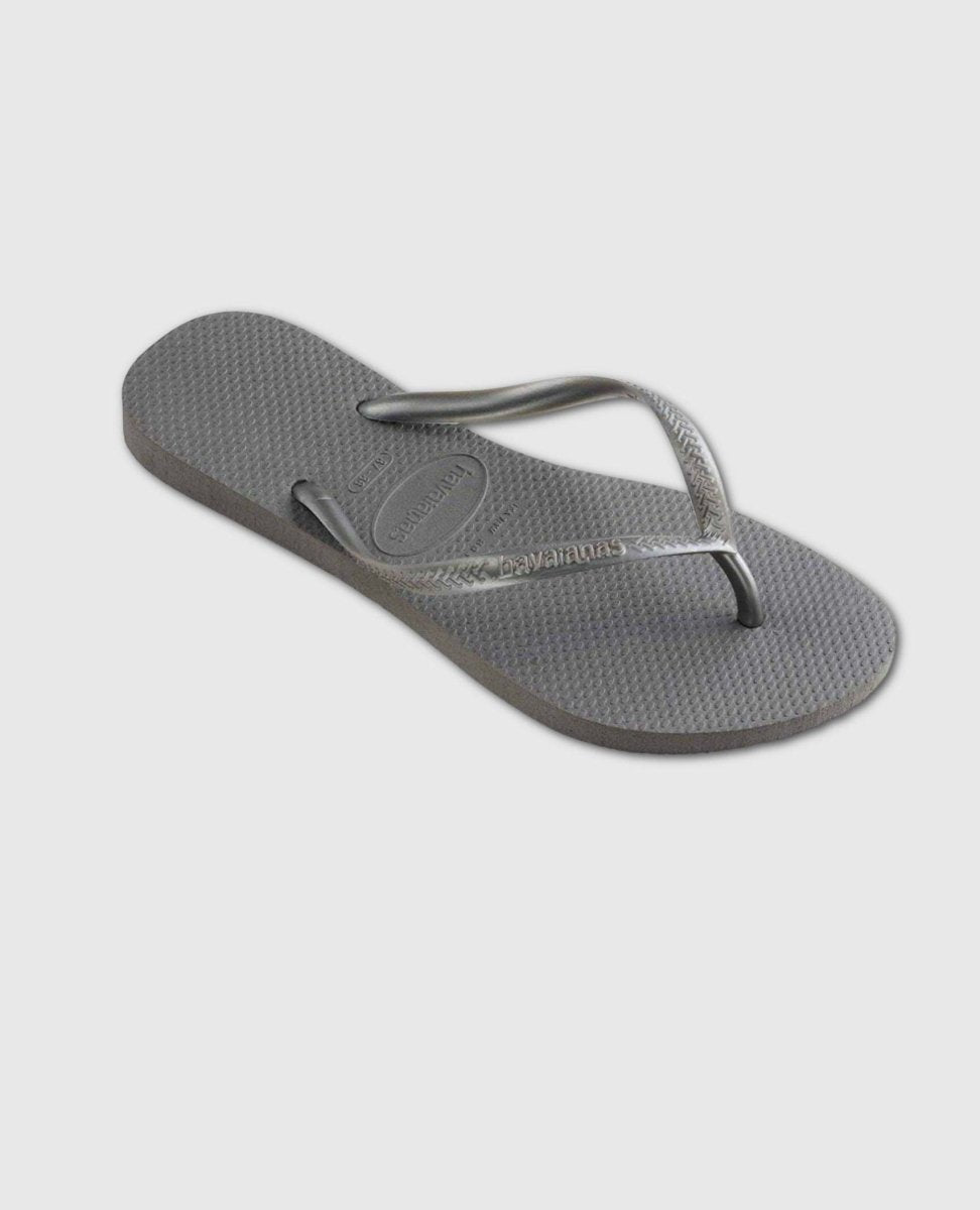 Silver Slim Flip Flop - miamidrugpossession