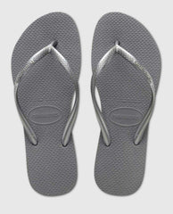 Silver Slim Flip Flop - PINK ARROWS