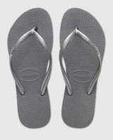 Silver Slim Flip Flop - miamidrugpossession