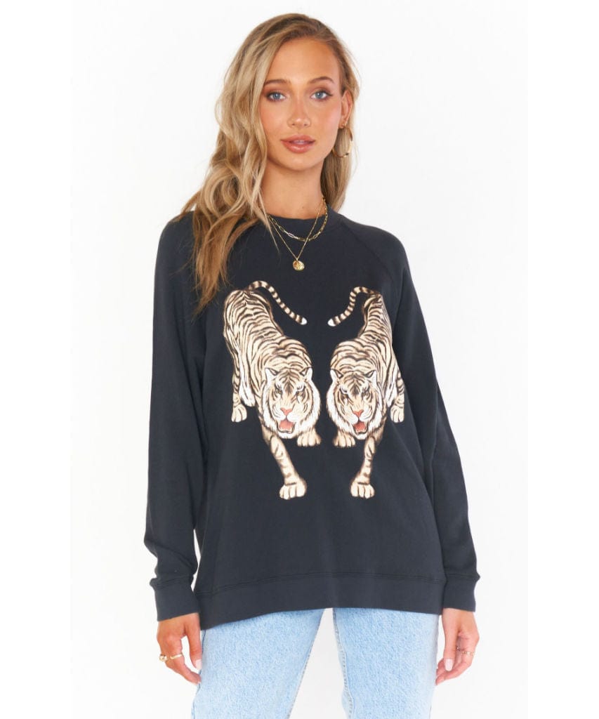 Simon Pullover Dancing Tiger Graphic - miamidrugpossession