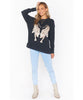 Simon Pullover Dancing Tiger Graphic - miamidrugpossession