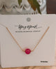 Simple Bead Necklace Punch Pink - clearpathherbicide