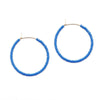 Simple Solid Seed Bead Hoops Blue - clearpathherbicide