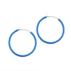 Simple Solid Seed Bead Hoops Blue - clearpathherbicide