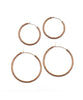 Simple Solid Seed Bead Hoops Bronze 14k Gold Fill - clearpathherbicide