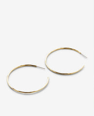 Simplicity Maxi Hoop Earrings 14k Gold - PINK ARROWS