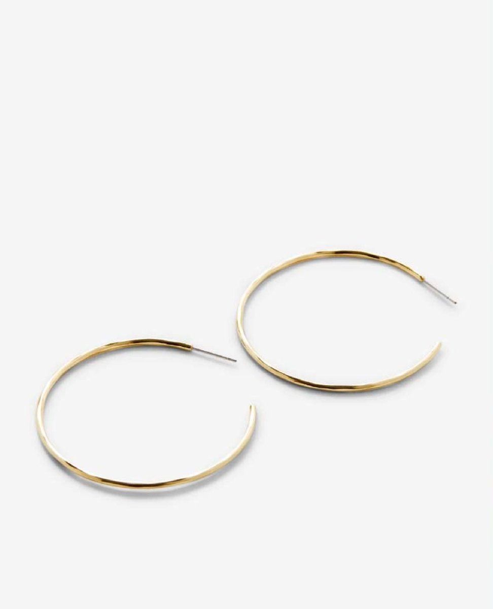 Simplicity Maxi Hoop Earrings 14k Gold - clearpathherbicide