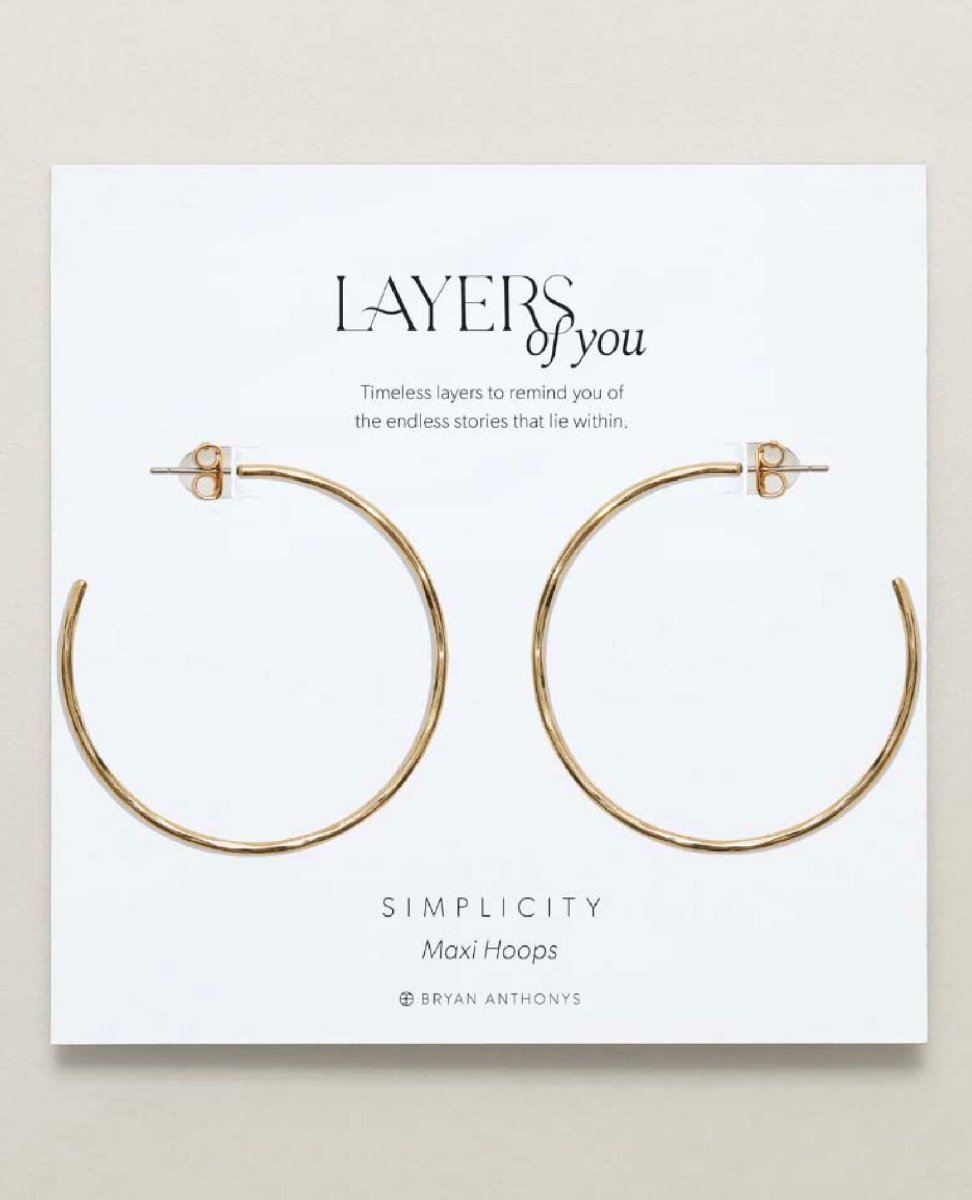 Simplicity Maxi Hoop Earrings 14k Gold - miamidrugpossession