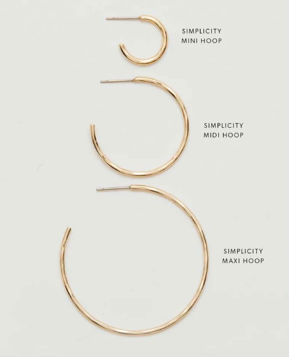 Simplicity Maxi Hoop Earrings 14k Gold - miamidrugpossession