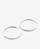 Simplicity Maxi Hoop Earrings Silver - clearpathherbicide