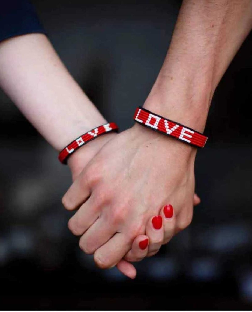 Skinny LOVE Bracelet - Red - clearpathherbicide