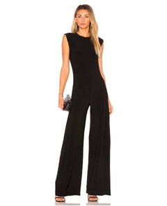 Sleeveless Jumpsuit Black - miamidrugpossession