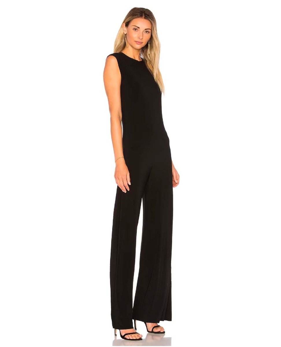 Sleeveless Jumpsuit Black - miamidrugpossession