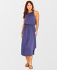 Sleeveless Smocked Waist Midi Dress Marine Blue - clearpathherbicide