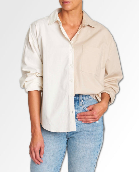 Sloan Long Sleeve Ecru Sesame Split - miamidrugpossession