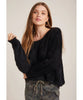 Slouchy Black Fuzzy Sweater - clearpathherbicide