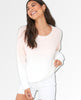 Slouchy Pale Rose Ombre Fuzzy Sweater - clearpathherbicide