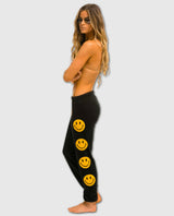 Smiley Black Sweatpants Women - clearpathherbicide