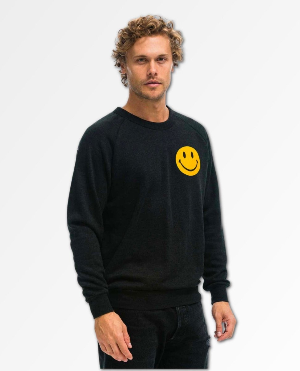 Smiley Black Women's Sweatshirt - miamidrugpossession