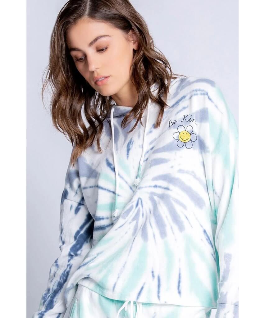 Smiley Daydream Tie Dye Hoodie - clearpathherbicide