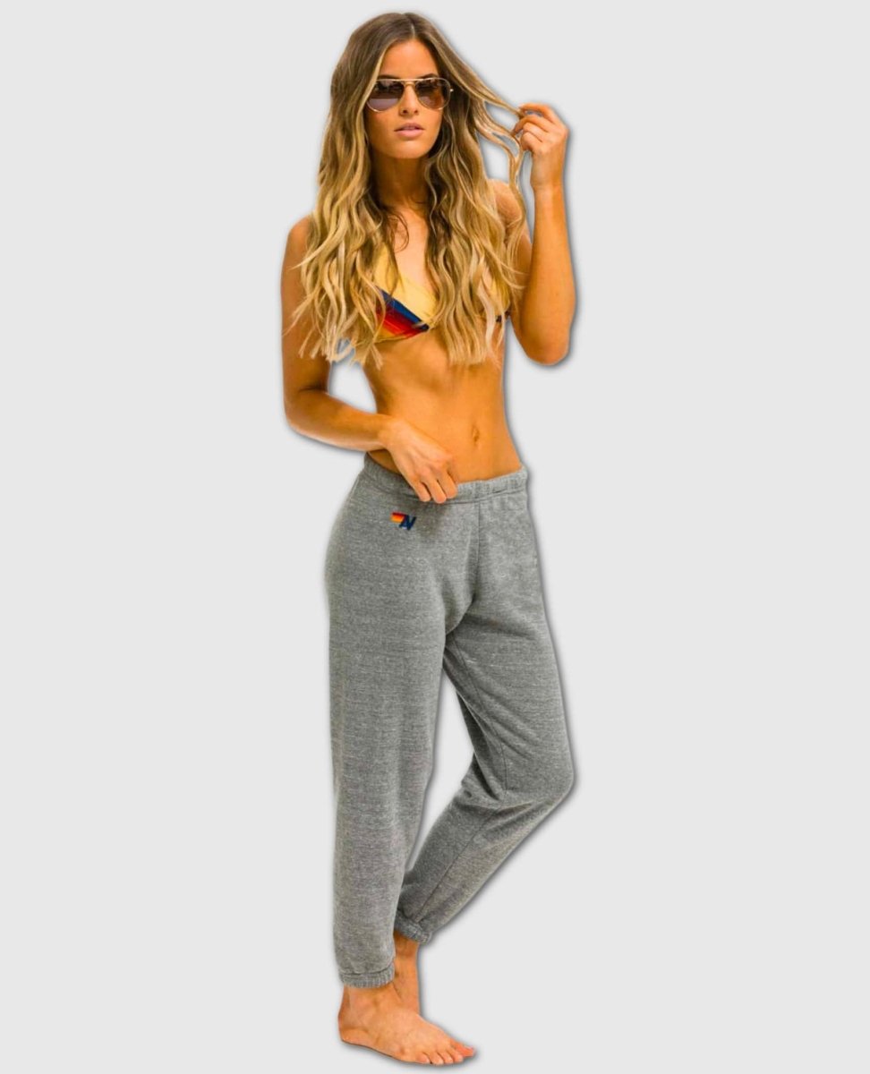 Smiley Heather Grey Sweatpants Women - miamidrugpossession