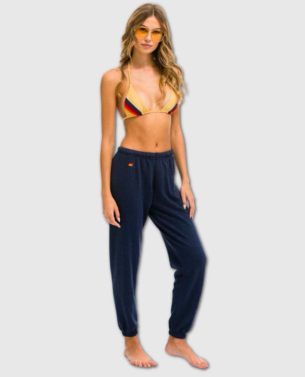 Smiley Navy Sweatpants Women - clearpathherbicide